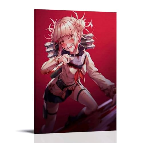 nuomesc My Hero Academia Himiko Toga Anime Character Poster Wandkunst Bilddruck Moderne Familienzimmer Dekor 12x18inch(30x45cm) von nuomesc