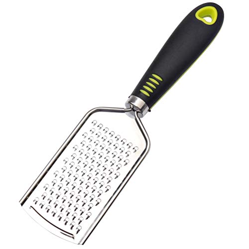 Kleine Reibe aus Edelstahl, Hobel Zester Parmesanreibe Zitronenreibe Silikongriff für Kartoffeln Zucchini Karotten Äpfel Kohl und Weichkäse, 1 Stück von nuoshen