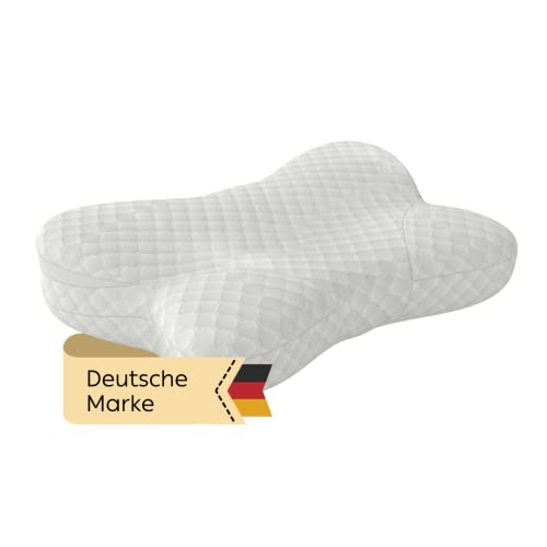 nuruun® Orthopädisches Nackenkissen (55x38x12cm) – Nackenstützkissen aus Viskose Memory Foam – Orthopädisches Kopfkissen für erholsamen Schlaf von nuruun