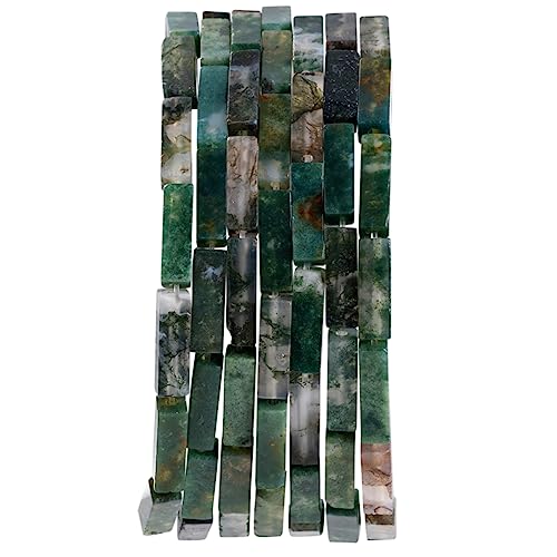 Natürliche Moosachat rechteckige Röhrenperlen 4 x 13 mm 38 cm/str lose Halbedelsteinperlen für die Herstellung von Armbändern, Halsketten, Ohrringen Natürliche Moosachat rechteckige Röhrenperlen 4 x 13 mm 38 cm/str lose Halbedelsteinperlen für die Herstellung von Armbändern, Halsketten, Ohrringen von nusgnirps
