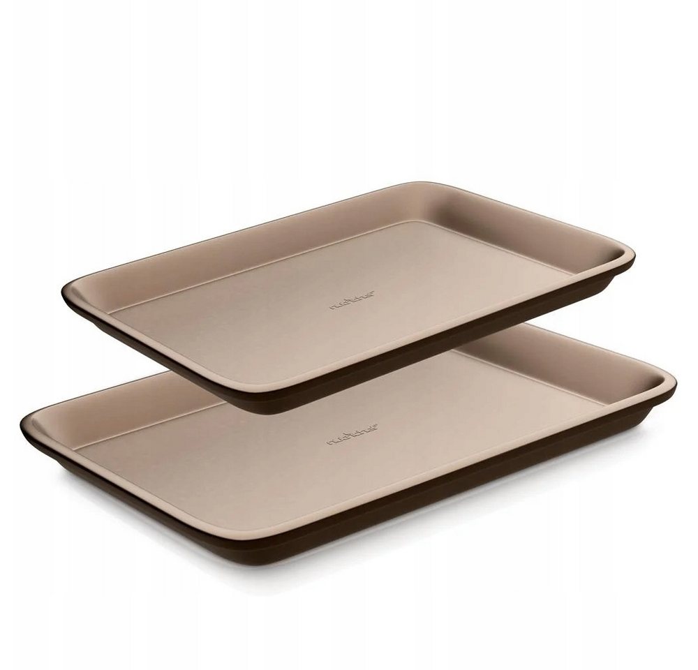 nutrichef Backblech Backblech-Set Backblech 2 Stück, Backblech-Set Backblech 2 Stück – Backbleche von nutrichef