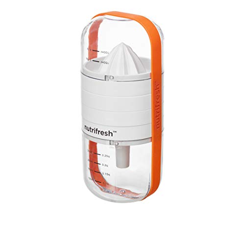 Nutrifresh Prep 6 in 1 Multifunktionsbecher - Platzsparendes Küchenwerkzeug Set mit Behältern inklusive Zitrusreibahle, Feine Reibe, Eiertrenner, Trichter - Spülmaschinenfest, Kompaktes Design von nutrifresh