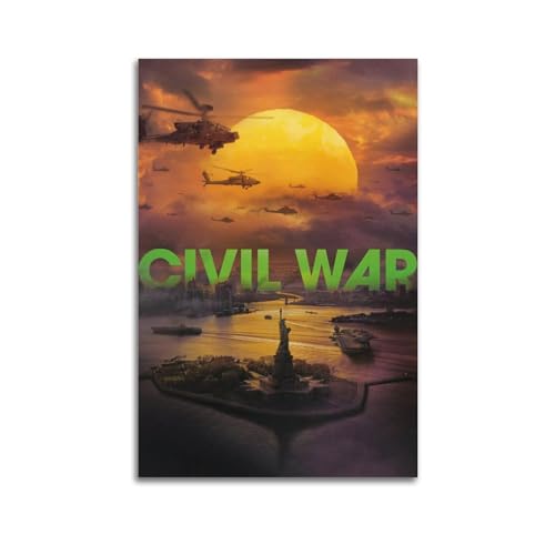 nzzmy Civil War Poster, Vintage-Kunst, Raumdekoration, ästhetische Schlafzimmerdekoration, Leinwandposter für Schlafzimmer, 40 x 60 cm, ungerahmter Stil von nzzmy