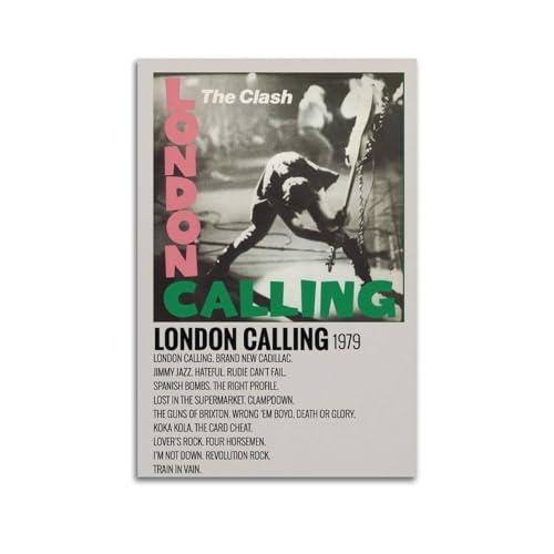 nzzmy London Calling Poster, Vintage-Kunst, Raumdekoration, ästhetische Schlafzimmerdekoration, Leinwandposter für Schlafzimmer, 30 x 45 cm, ungerahmter Stil nzzmy London Calling Poster, Vintage-Kunst, Raumdekoration, ästhetische Schlafzimmerdekoration, Leinwandposter für Schlafzimmer, 30 x 45 cm, ungerahmter Stil von nzzmy