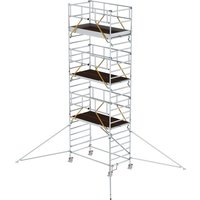 Munk Rollgerüst SG 1,35 x 2,45 m mit Ausleger & Doppel-Plattform Plattformhöhe 6,43 m von MUNK