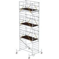 Munk Rollgerüst SG 1,35 x 2,45 m mit Fahrbalken & Doppel-Plattform Plattformhöhe 6,62 m von MUNK