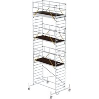 Munk Rollgerüst SG 1,35 x 3,0 m mit Fahrbalken und Doppel-Plattform Plattformhöhe 7,74 m von MUNK