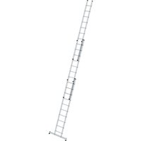 Munk Sprossen-Schiebeleiter 3-teilig mit nivello®-Traverse 3x10 Sprossen von MUNK