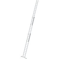 Munk Sprossen-Schiebeleiter 3-teilig mit nivello®-Traverse 3x14 Sprossen von MUNK