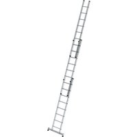 Munk Sprossen-Schiebeleiter 3-teilig mit nivello®-Traverse 3x8 Sprossen von MUNK