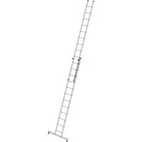 Munk Sprossen-Schiebeleiter 2-teilig mit nivello®-Traverse 2x12 Sprossen von MUNK