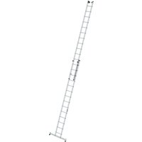 Munk Sprossen-Schiebeleiter 2-teilig mit nivello®-Traverse 2x14 Sprossen von MUNK