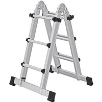 Munk Teleskopleiter 4-teilig mit Traverse 4x3 Sprossen Munk Teleskopleiter 4-teilig mit Traverse 4x3 Sprossen von MUNK