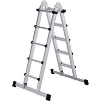 Munk Teleskopleiter 4-teilig mit Traverse 4x5 Sprossen Munk Teleskopleiter 4-teilig mit Traverse 4x5 Sprossen von MUNK