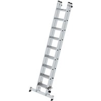 Munk Stufen-Schiebeleiter 2-teilig mit nivello®-Traverse 2x9 Stufen von MUNK