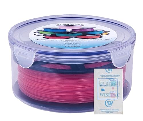 o ThoDiProducts o Stapelbare, luftdichte Filament-Lagerdose zur trockenen, einfachen und sicheren Lagerung von üblichen Filamentrollen bis 1kg für 3D-Drucker. Inklusive Trockenmittel (10 Stück) von o ThoDiProducts o