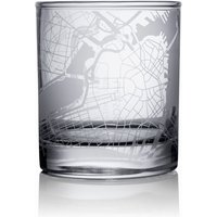 Boston Karte Whiskyglas, 10, 5 Unzen Ätzglas Boston Karte Whiskyglas, 10, 5 Unzen Ätzglas von o3designstudio1