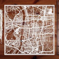 Changsha/Yueyang Papierschnitt, 30×30cm. Paper Art Ideale Geschenke Changsha/Yueyang Papierschnitt, 30×30cm. Paper Art Ideale Geschenke von o3designstudio1