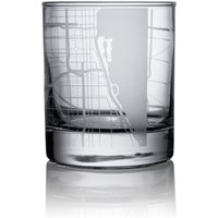 Chicago Karte Whiskyglas, 10, 5 Oz Ätzglas Chicago Karte Whiskyglas, 10, 5 Oz Ätzglas von o3designstudio1
