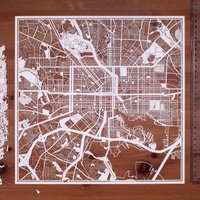 Papierschnitt-Karte Baltimore 12×12 Inch. Paper Art Ideale Geschenke Papierschnitt-Karte Baltimore 12×12 Inch. Paper Art Ideale Geschenke von o3designstudio1