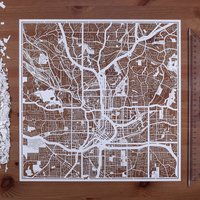 Papierschnitt-Landkarte Atlanta, 12×30 Inch. Paper Art Ideale Geschenke Papierschnitt-Landkarte Atlanta, 12×30 Inch. Paper Art Ideale Geschenke von o3designstudio1