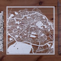 Papierschnitt-Landkarte Edinburgh 30×30 Inch. Paper Art Ideale Geschenke Papierschnitt-Landkarte Edinburgh 30×30 Inch. Paper Art Ideale Geschenke von o3designstudio1