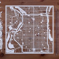Papierschnitt-Landkarte Philadelphia 30×30 Inch. Paper Art Ideale Geschenke Papierschnitt-Landkarte Philadelphia 30×30 Inch. Paper Art Ideale Geschenke von o3designstudio1