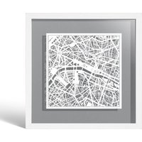 Paris Papier Geschnitten Karte Gerahmt, Weiße Karte, Weißer Rahmen, 9 X Zoll, Geschenk-Boxed, 4 Hintergrundfarbe, Selbstverändernd, Papierkunst Paris Papier Geschnitten Karte Gerahmt, Weiße Karte, Weißer Rahmen, 9 X Zoll, Geschenk-Boxed, 4 Hintergrundfarbe, Selbstverändernd, Papierkunst von o3designstudio1