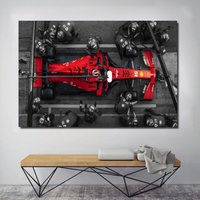 Charles Leclerc Poster/Formel 1 F1 Grandprix Ferrari Racing Leinwand Wandkunst Leinwanddruck Man Höhlendekore von oCanvasHomeDecors