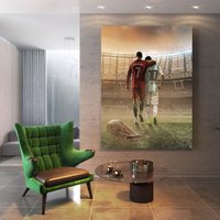 Cristiano Lionel Messi Leinwand Wandkunst/Poster Wohnkultur Cr7 Fußballer Geschenke von oCanvasHomeDecors