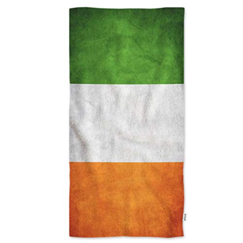 oFloral Handtücher, Irland-Flagge, weich, bequem, super saugfähig, Handtuch für Badezimmer, Küche, Spa, Fitnessstudio, Yoga, 38,8 x 76,2 cm von oFloral