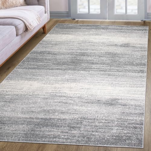 oKu-Tex Designer Teppich, Wohnzimmerteppich Mercur, weicher Webteppich grau meliert, modernes Design, 120 x 170 cm, Schadstofffrei nach Öko-Tex Standard 100 von oKu-Tex