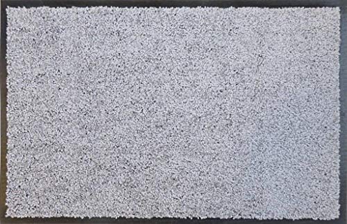 oKu-Tex Eco Clean Schmutzfangmatte, Fußmatte, Läufer, rutschfest & waschbar, recycelt, für innen, grau silber, 60 x 180 cm von oKu-Tex