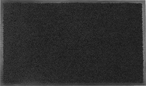 oKu-Tex Eco Clean Schmutzfangmatte, Fußmatte, Läufer, rutschfest & waschbar, recycelt, für innen, schwarz, 60 x 180 cm von oKu-Tex