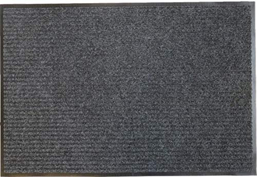 oKu-Tex Fußmatte | Schmutzfangmatte | "Eco-Scraper"| Grau | Recycling-Gummi | für innen und außen | Eingangsbereich / Haustür / Flur | rutschfest | 60x90 cm von oKu-Tex