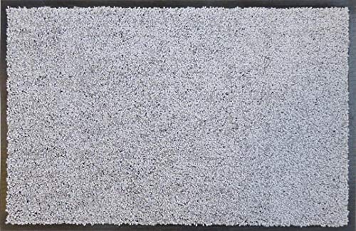 oKu-Tex Fußmatte | Schmutzfangmatte | "Eco-Clean"| Silber/Grau | Recycling-Gummi | für innen | Eingangsbereich / Haustür / Treppenhaus / Flur | rutschfest | 40x60 cm von oKu-Tex