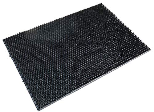 oKu-Tex Grass Fußmatte Fußabtreter Gummimatte Schuhabstreifer gummi, Schwarz, 40 x 60 cm von oKu-Tex