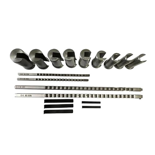 1 Satz Keilnut-Räumnadeln, 18-teilig, HSS, metrisch, 4 mm, 5, 6, 8, Räumnadeln, 12–28 Schneiden, Räumen, Buchsen, Werkzeug, CNC-Kit von oavhvchg