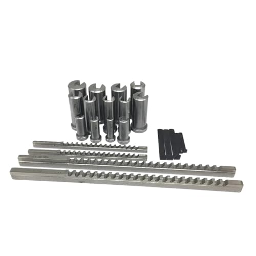 1 Satz Nut-Räumwerkzeugsatz 4 mm 5 6 8 Push-Typ 13-teilige Buchsen 5-teilige Unterlegscheibe HSS for CNC-Räumen Metallbearbeitung Schneiden von oavhvchg