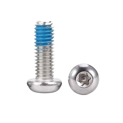 10/20 Stück M3 M4 304 Edelstahl Sechskantpfanne Rund Sechsrund Innenkopf Anti-Loose Sicherheitsschraube Bolzen mit Stift(8mm,M4 10pcs) von oavhvchg