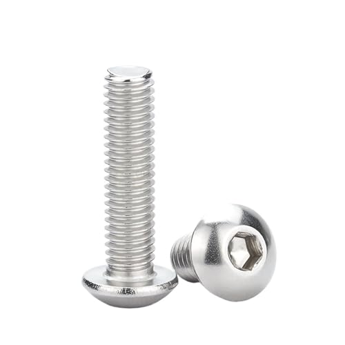 10/55 stücke M3 M4 M5 304 Edelstahl Sechskant Innensechskant Knopfkopfschraube Schrauben Rundkopfschraube Abstandshalter(55mm,M5(10PCS)) von oavhvchg