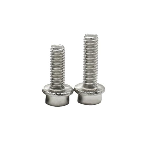10 Stück M3 M4 M5 304 Edelstahl A2-70 Flanschschrauben mit Innensechskant und Anti-Rutsch-Unterlegscheibe, gezackter zylindrischer Kopf(25mm,M3 x10pcs) von oavhvchg