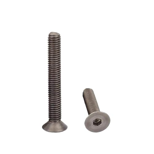 20 stücke M3 M4 Länge 5-50mm Titan Innensechskant Innensechskant Senkkopf Flachkopfschraube Bolzen(15mm,M4 20pcs) von oavhvchg