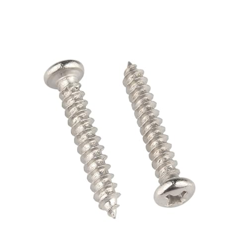 200 Stück M1.5 M1.7 M1.8 Vernickelte Blechschrauben mit rundem Kopf, Flachkopf, Spitze, Schwanzschrauben(7mm,M1.7-200pcs) von oavhvchg