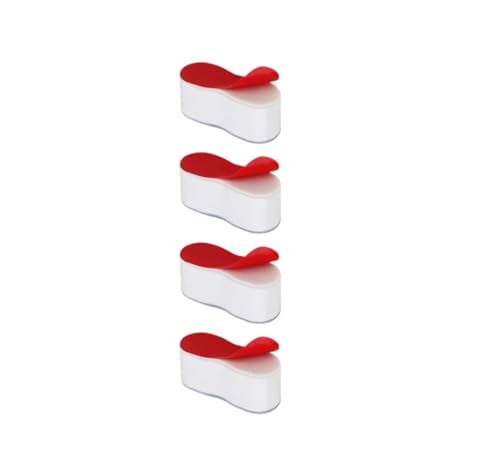 4 Stück Universal-Toilettendeckelkissen Anti-Rutsch-Toilettensitzkissen Gummipolster Pufferpackung-weiß Stopper Stoßdämpfer von oavhvchg