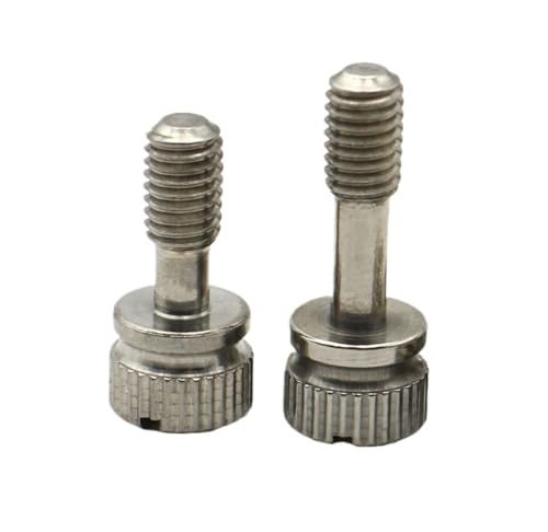 5/10 Stück M3 M4 304 Edelstahl Rändelschrauben mit nicht lösendem Schlitz Handfest angezogenes Anti-Lockerungs-Design(20mm,M4 (5pcs)) von oavhvchg