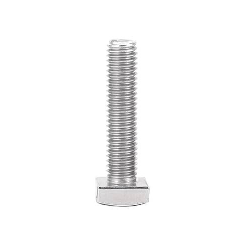 5/10 Stück M4 M5 M6 Länge 12–30 mm 304 Edelstahl A2-70 Vollgewinde Vierkantkopfschraube Bolzen(30mm,M5 10pcs) von oavhvchg