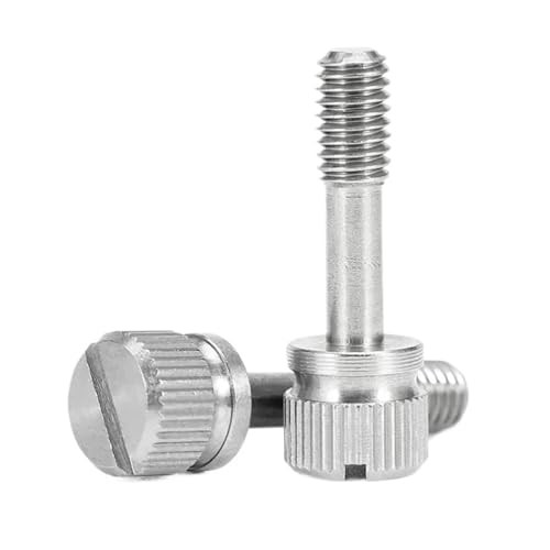 5 Stück M3 M4 304 Edelstahl Schlitz Handschraube Handfestziehen Anti-Lockerung Unverlierbare Rändelschraube(6mm,M3-5pcs) von oavhvchg