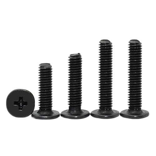 50 Stück M1.2 M1.4 M1.6 Ultradünne flache Waferkopfschraube Kohlenstoffstahl CM Dünner Kopf Laptopschraube for Computer(6mm,M1.2 (50pcs)) von oavhvchg
