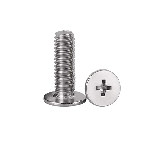 50 Stück M2 M2.5 Länge 2–12 mm 304 Edelstahl Kreuzschlitz Ultradünn Super Low Flat Wafer Kopf Kleine Schraube Bolzen(8mm,M2 50pcs) von oavhvchg